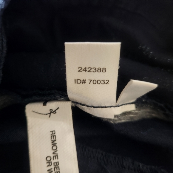 Ann Taylor Loft Marisa 100% Linen Navy Mid Rise Wide Leg Pants-Size 8 - Picture 9 of 9